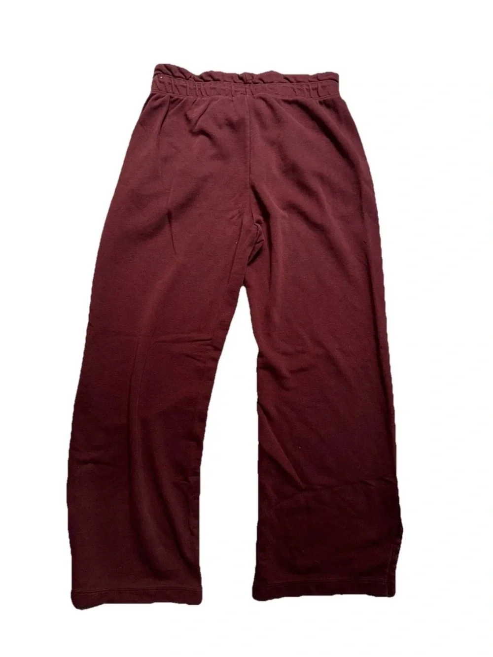 Nike Women’s Sweat Pants Singed Waste Flared Leg Burgundy Size Large